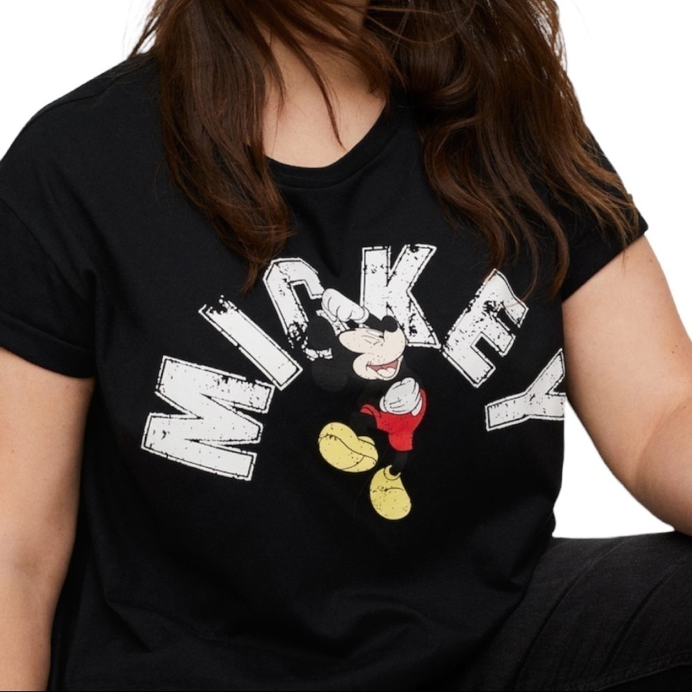 Mango Mickey Mouse black T-shirt New - Picture 12 of 12